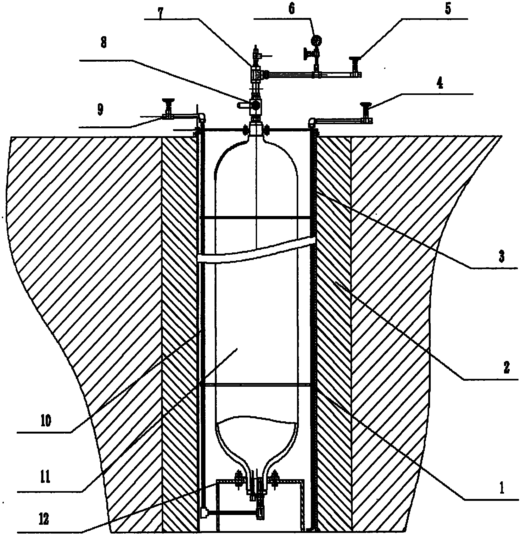 Large-aperture compressed natural gas storage well and installation method thereof