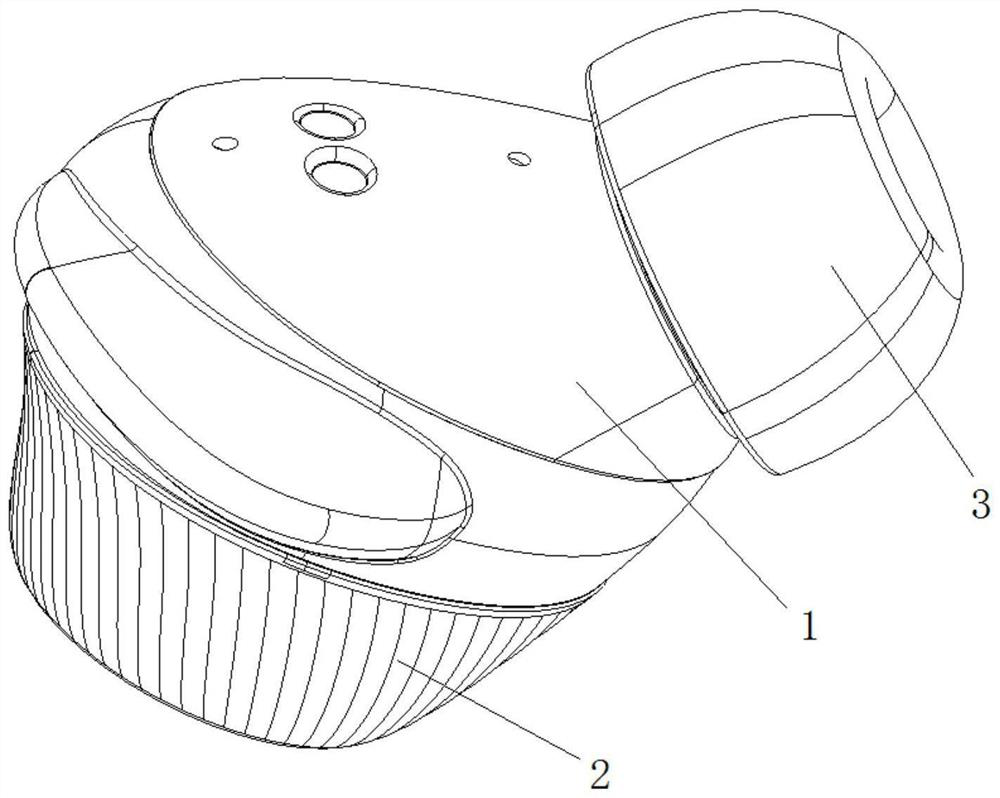 Earphone battery structure capable of conveniently replacing battery