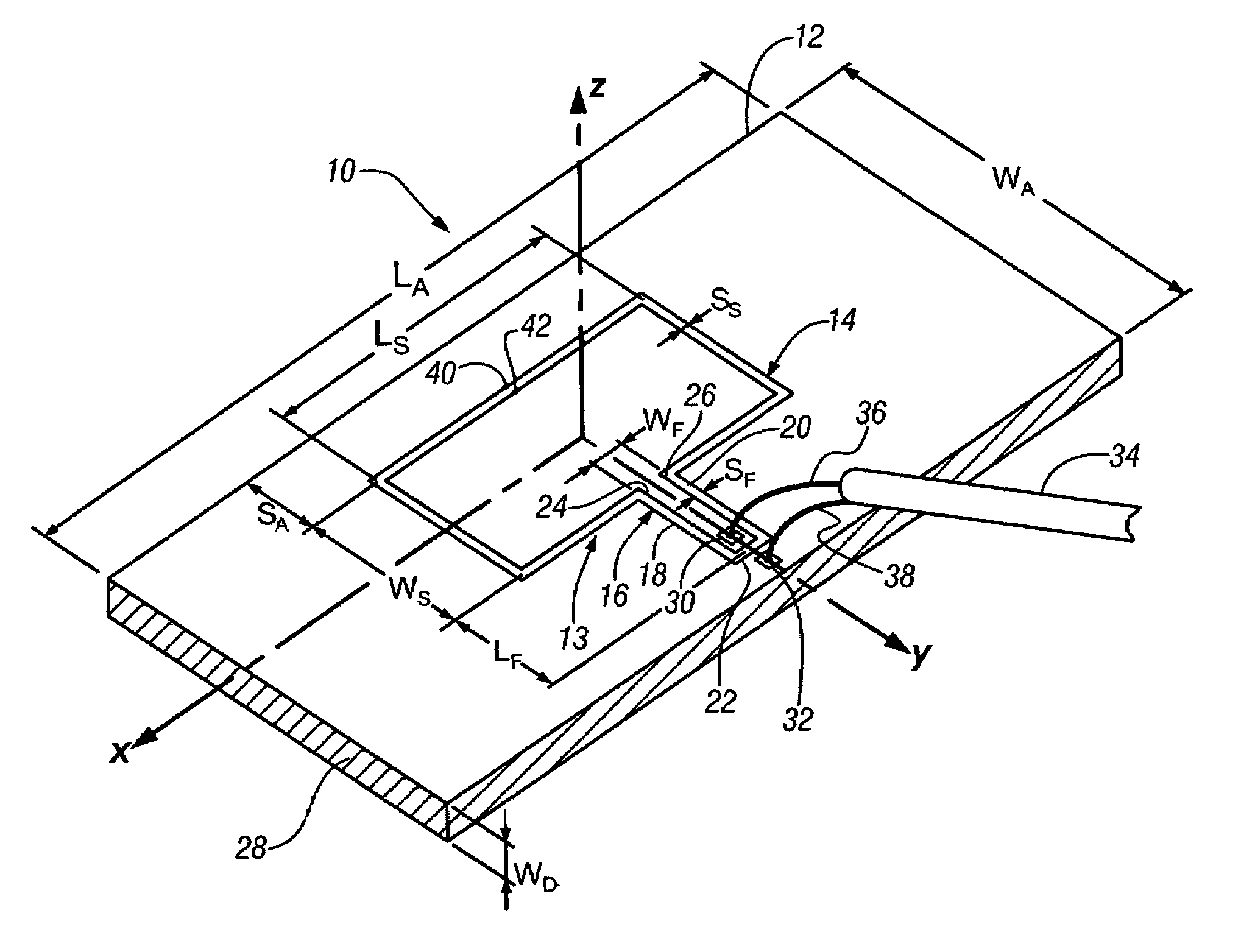 Method for improving the efficiency of transparent thin film antennas and antennas made by such method