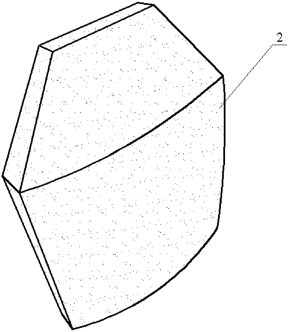 Preparation method and special mold for one-time forming multi-curved integral bulletproof plate