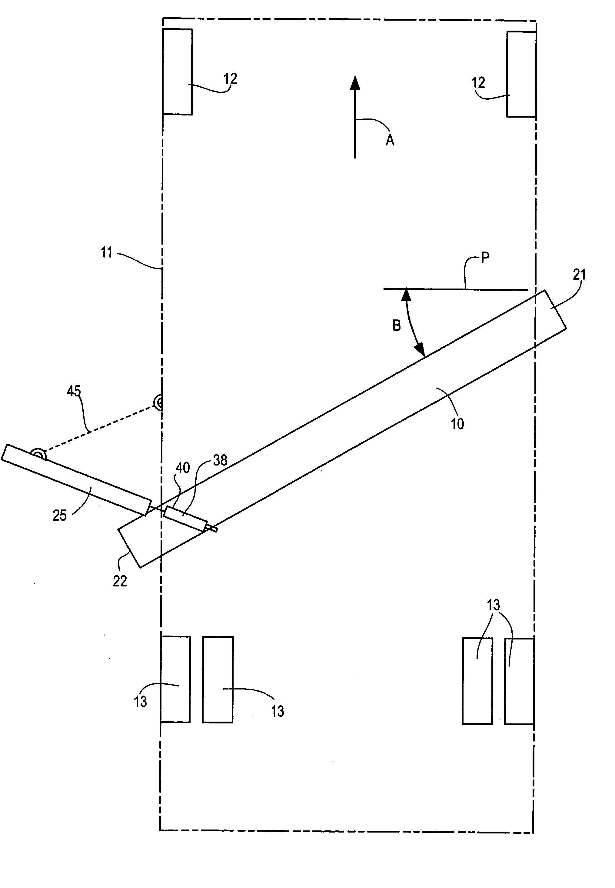 Attachment for road grader blade for grading shoulders