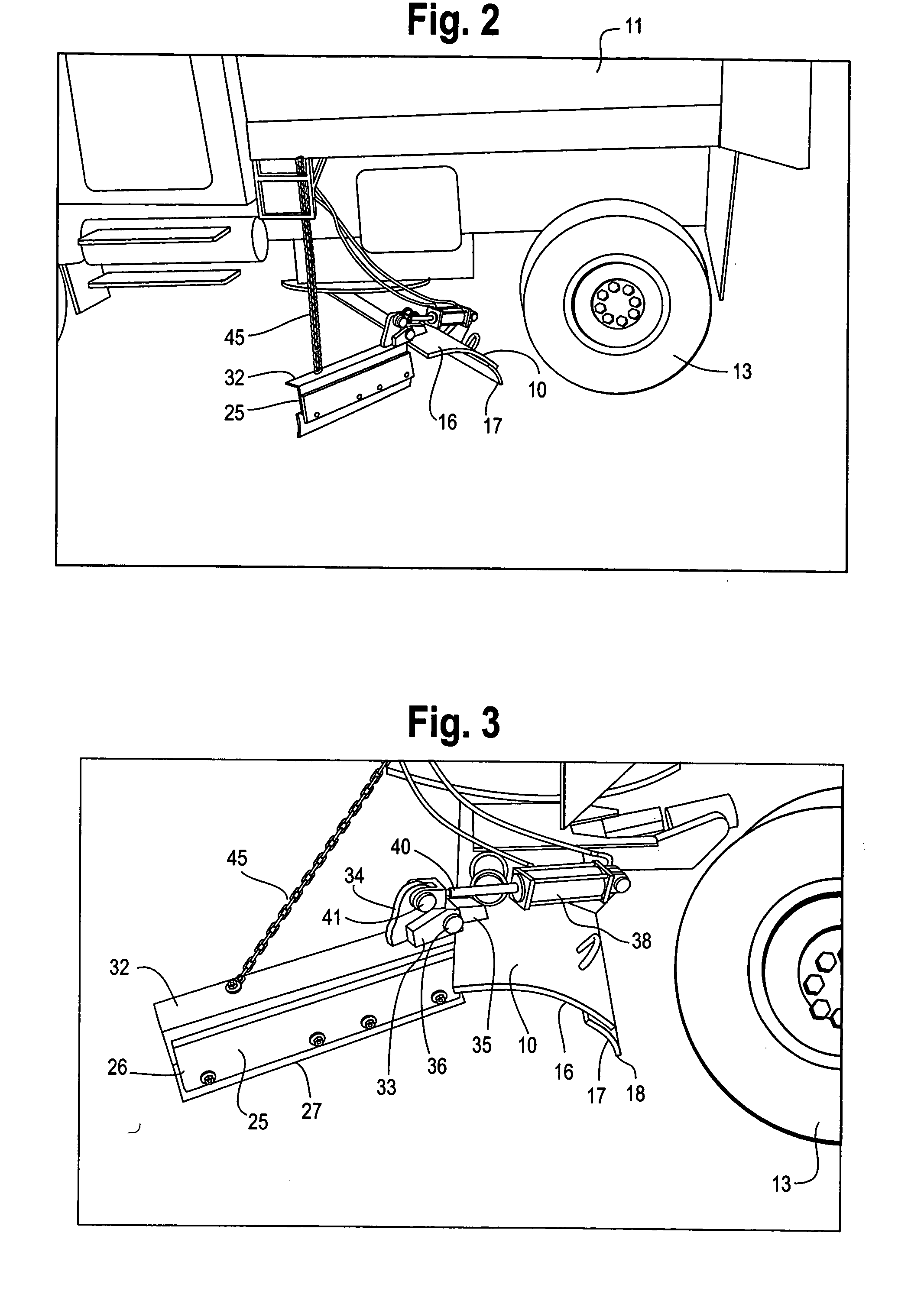 Attachment for road grader blade for grading shoulders