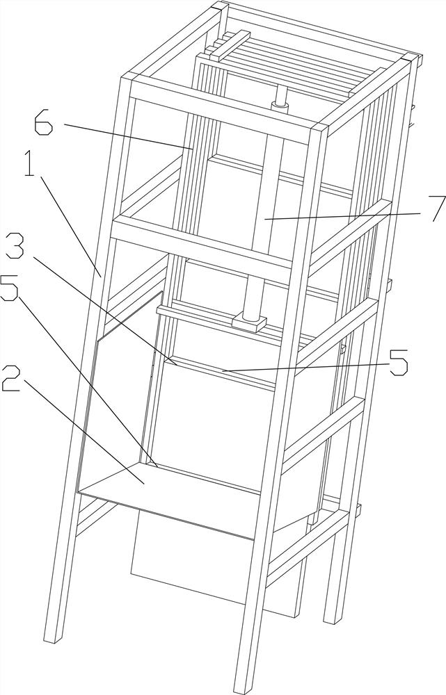 Stepped lifting, conveying and feeding device for automobile sleeve polishing and method