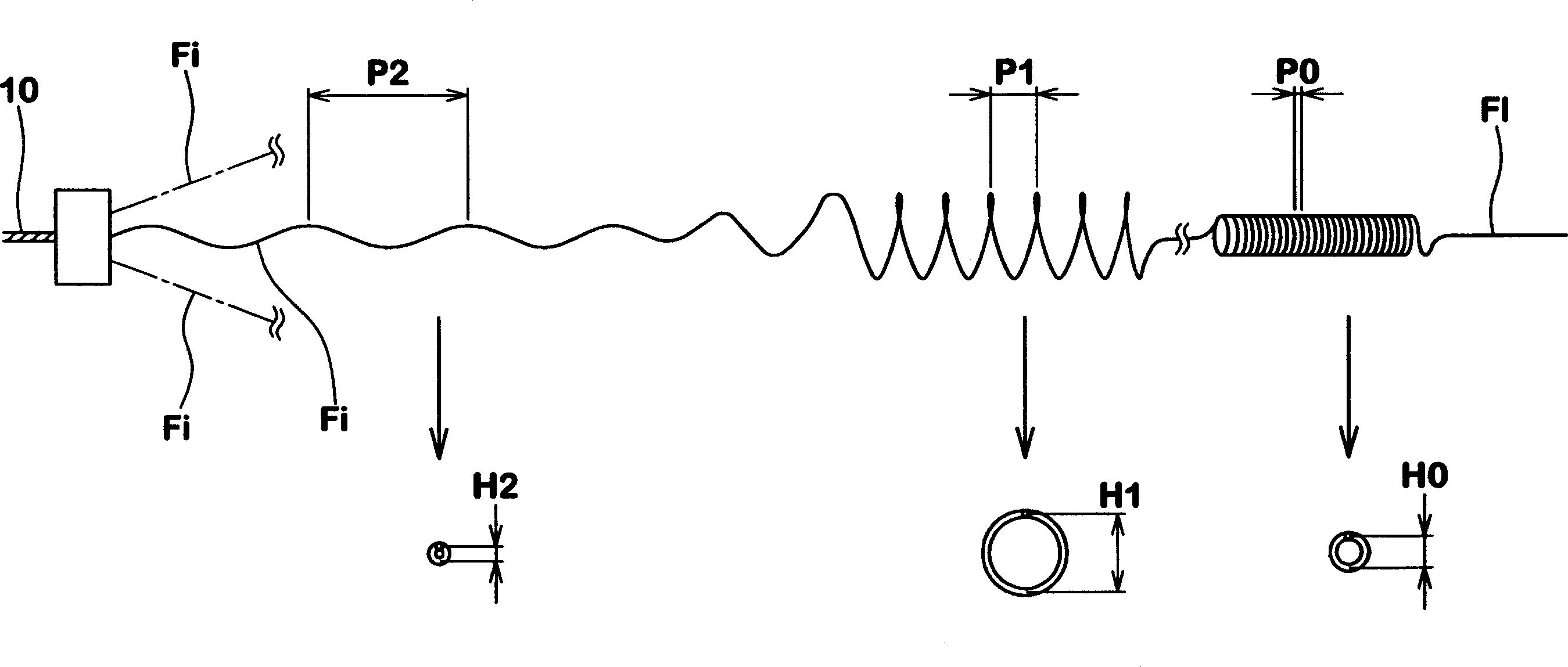 Steel cord, its production method and inflatable tyre containing said steel cord