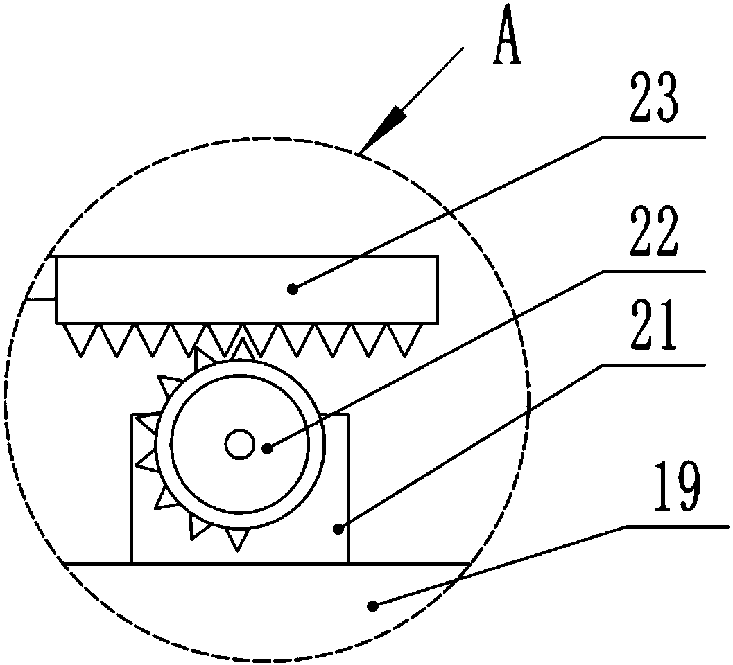 Gear matched type threshing and screening device for sunflower seeds