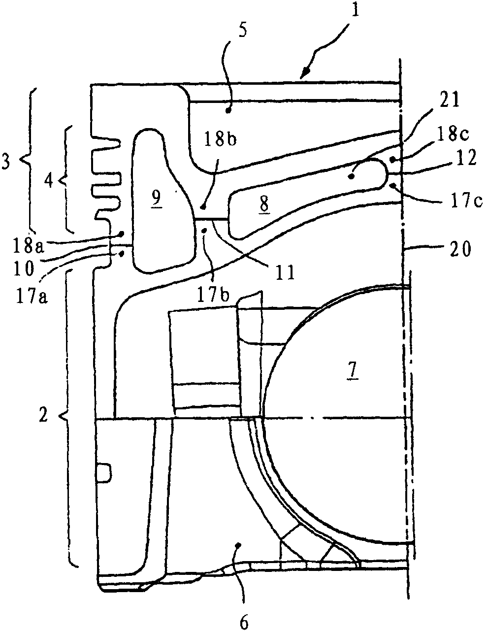 Cooling channel piston of an internal combustion engine and method for manufacturing the same