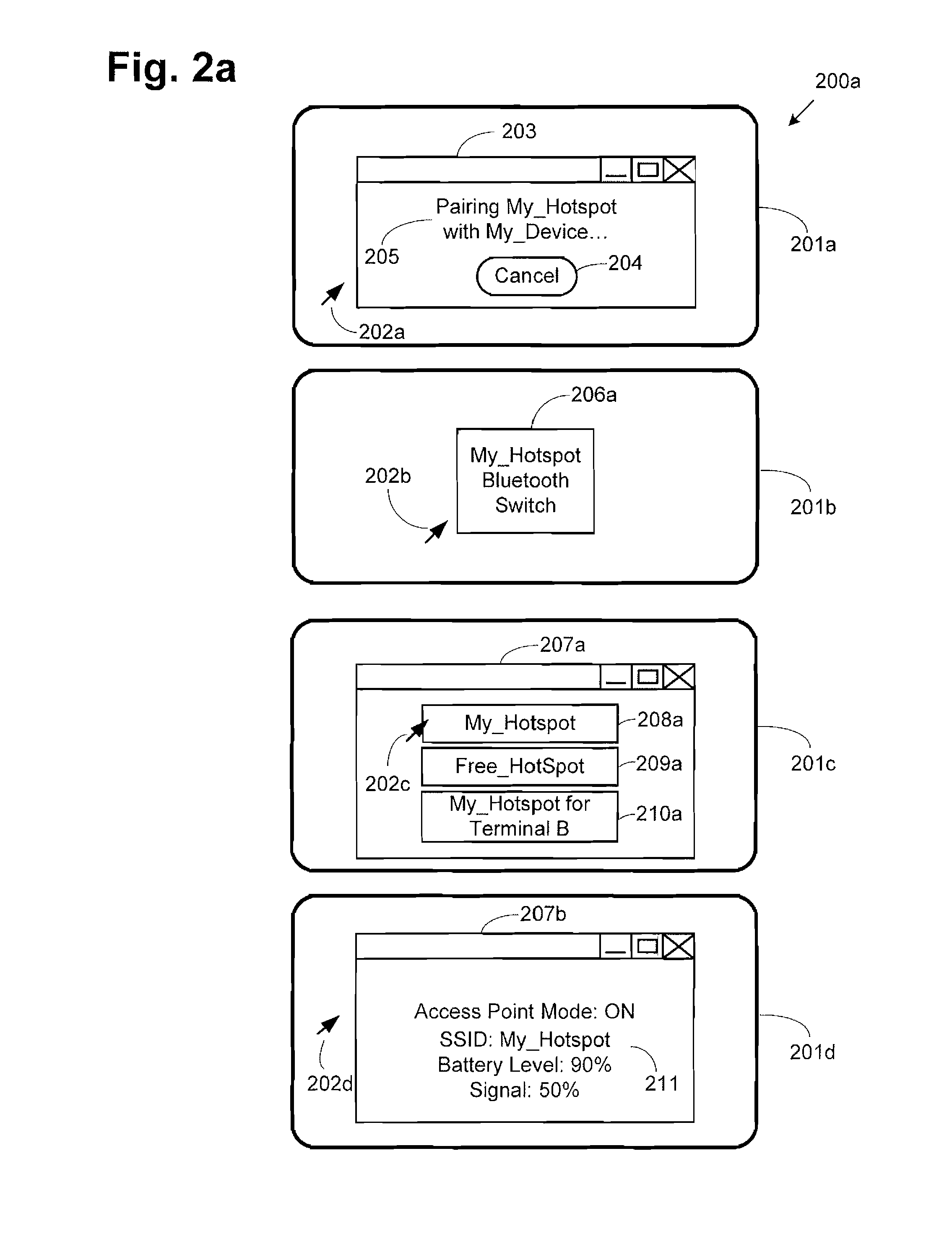 Enabling a Mobile Broadband Hotspot by an Auxiliary Radio
