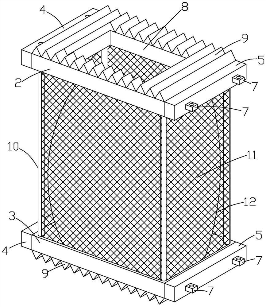 A flood control cofferdam device and its construction method