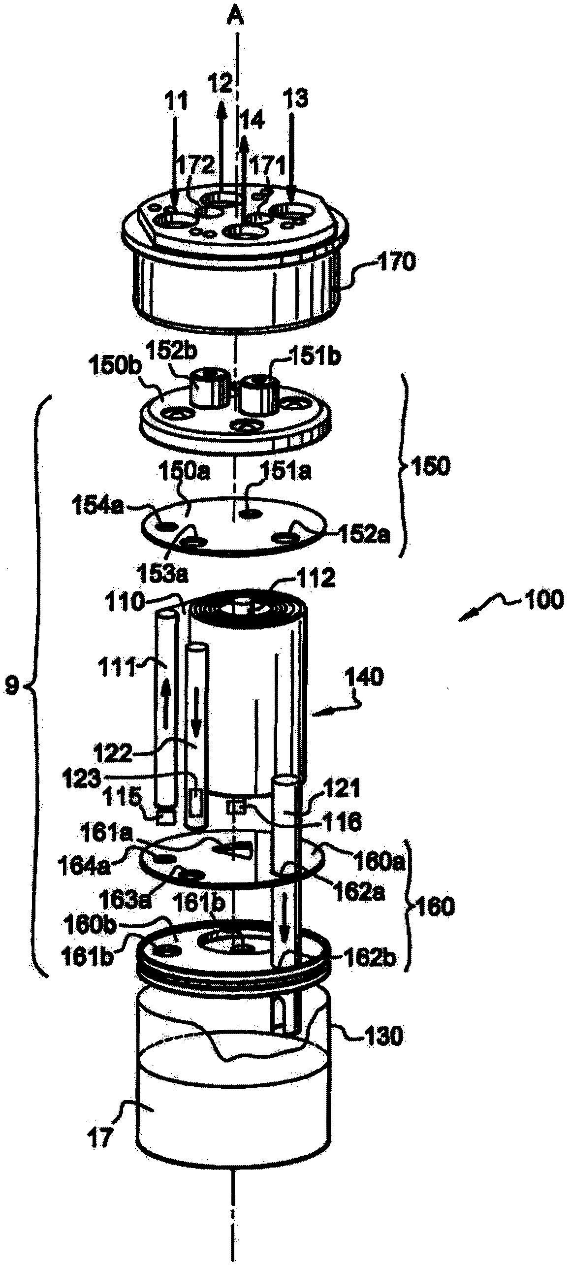Heat exchanger and integrated air-conditioning assembly including such exchanger