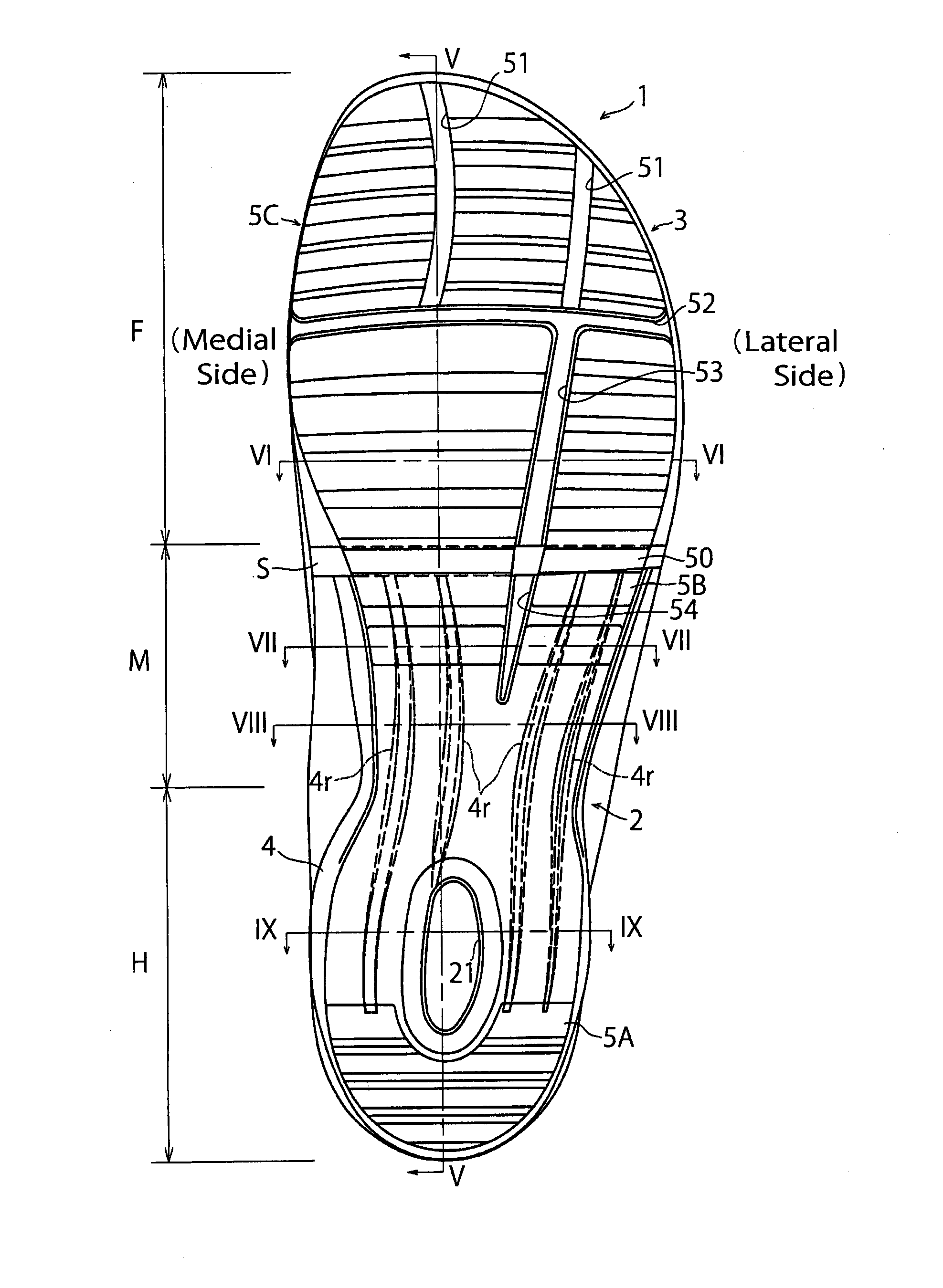 Sole Structure for a Shoe