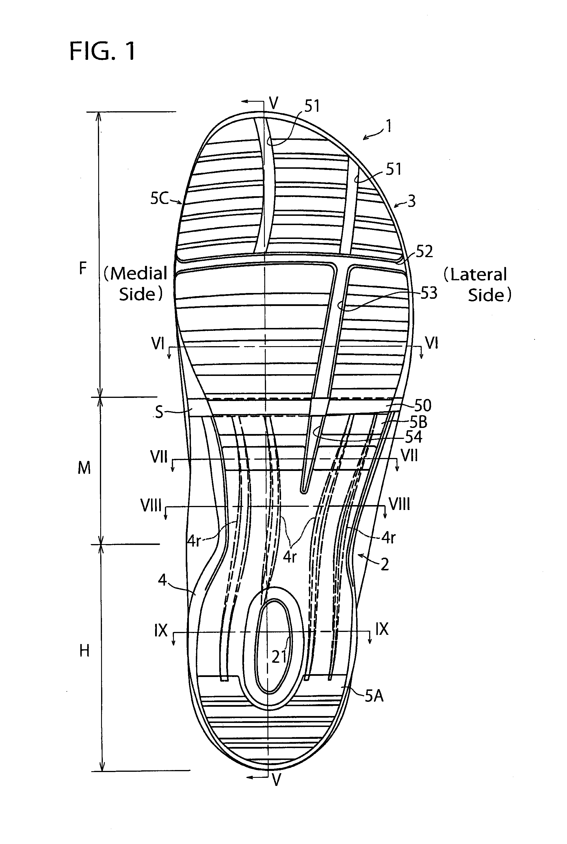 Sole Structure for a Shoe