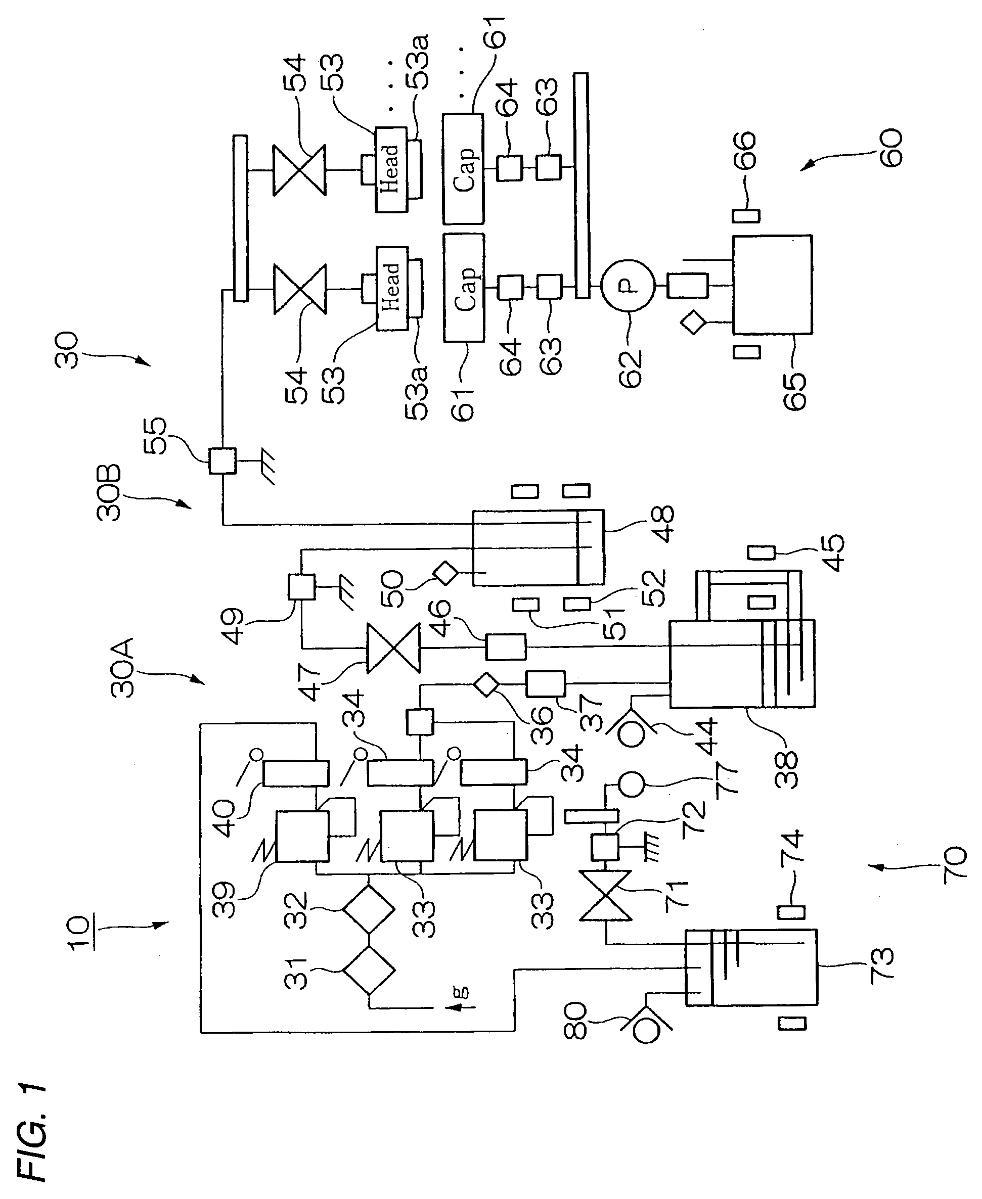 Fluid control valve and droplet discharging device