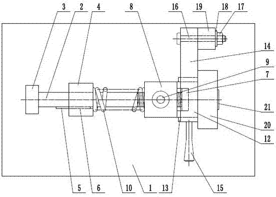 Pull rod type positioning and clamping device