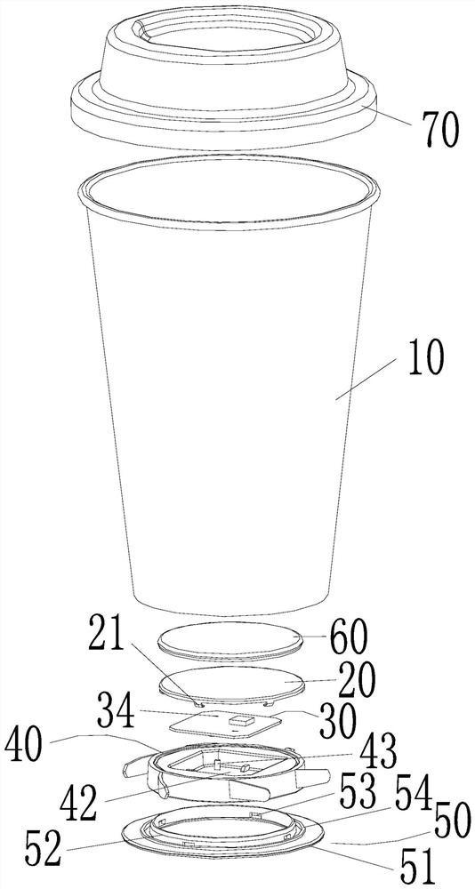 Reusable constant-temperature cup mat suitable for disposable cup