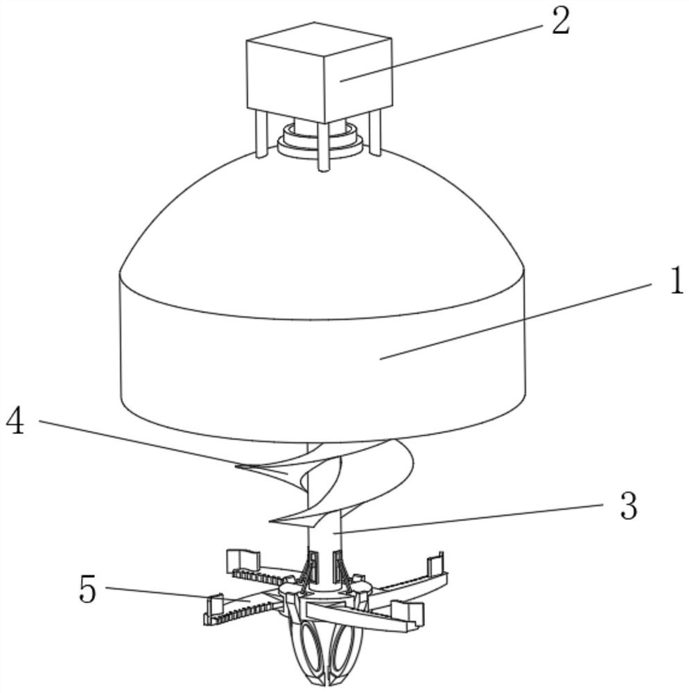 A fruit and vegetable crushing and stirring device