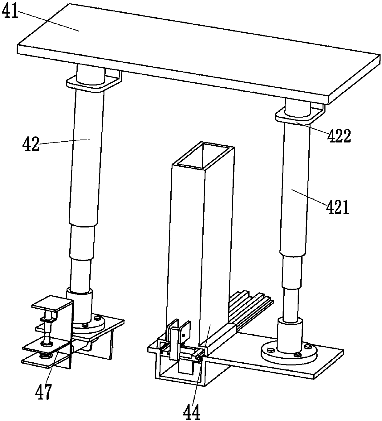 Cake type winding positive cake processing device for power transformer