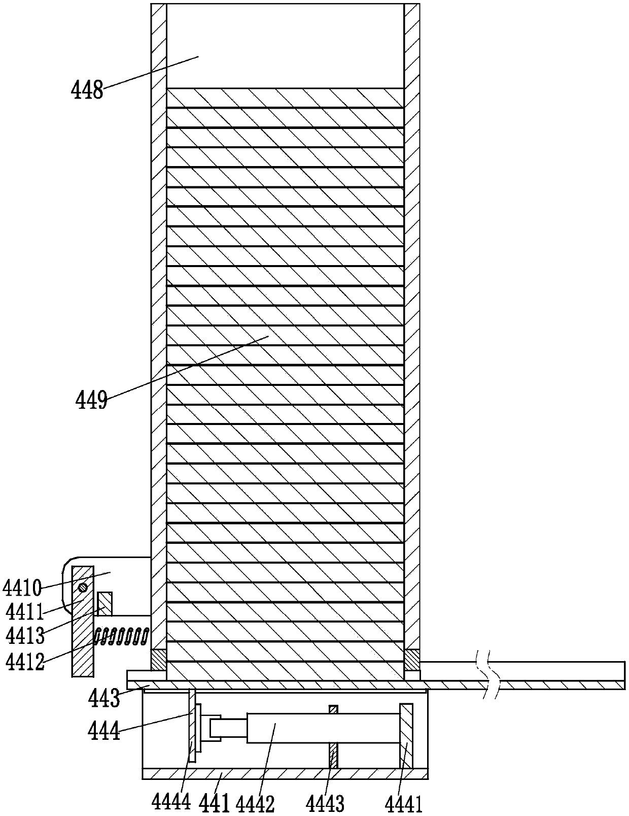 Cake type winding positive cake processing device for power transformer