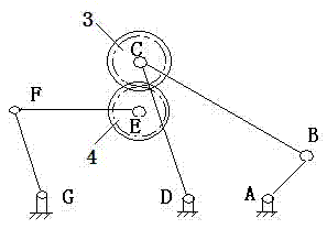 Opening device applied for weaving twilled satin