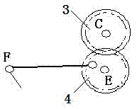 Opening device applied for weaving twilled satin