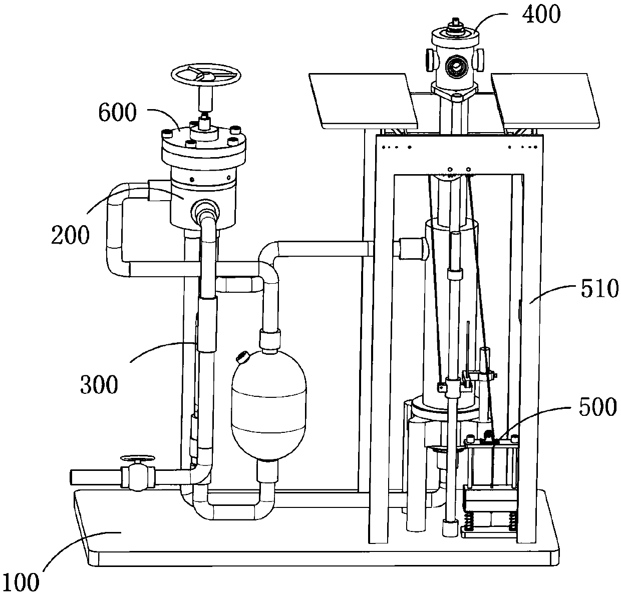 Linkage control fire hydrant based on high-pressure water source power