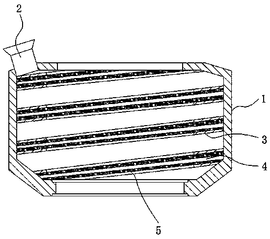 Polishing brick raw material calcium removing device and calcium removing technology thereof