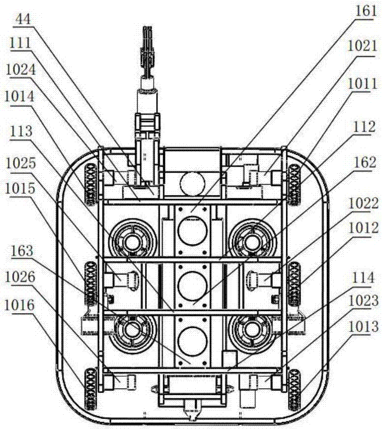 Swimming and walking combined underwater operation robot and control method thereof