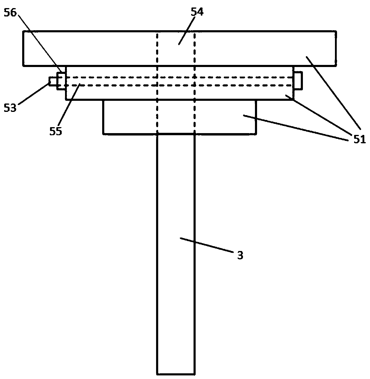 A telescopic support for detecting tunnel lining antenna by ground penetrating radar