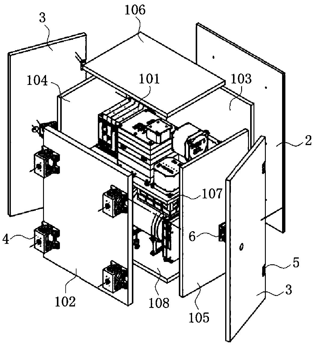 Cabin plate type satellite configuration and assembly method thereof