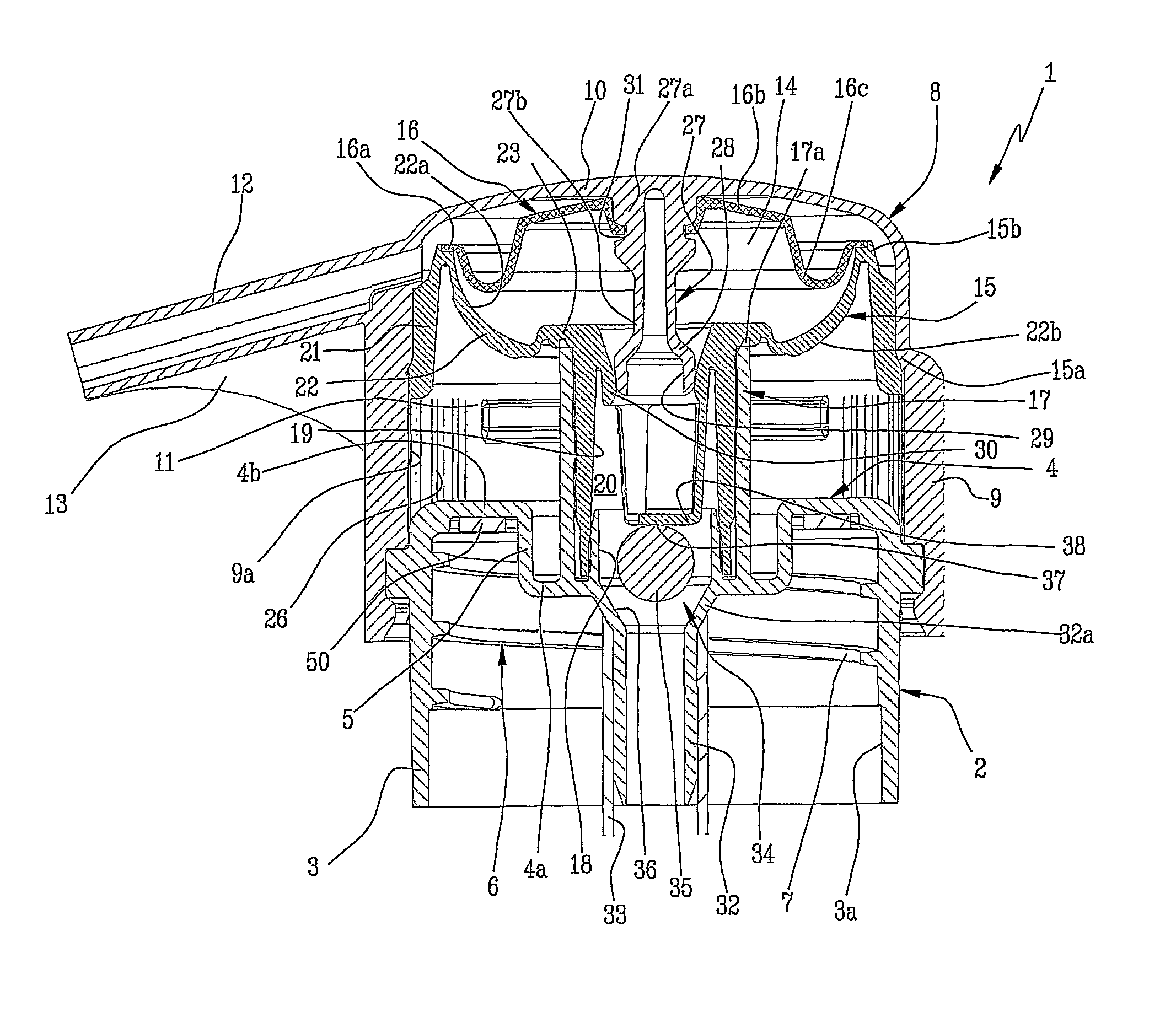 Dispenser of fluid products