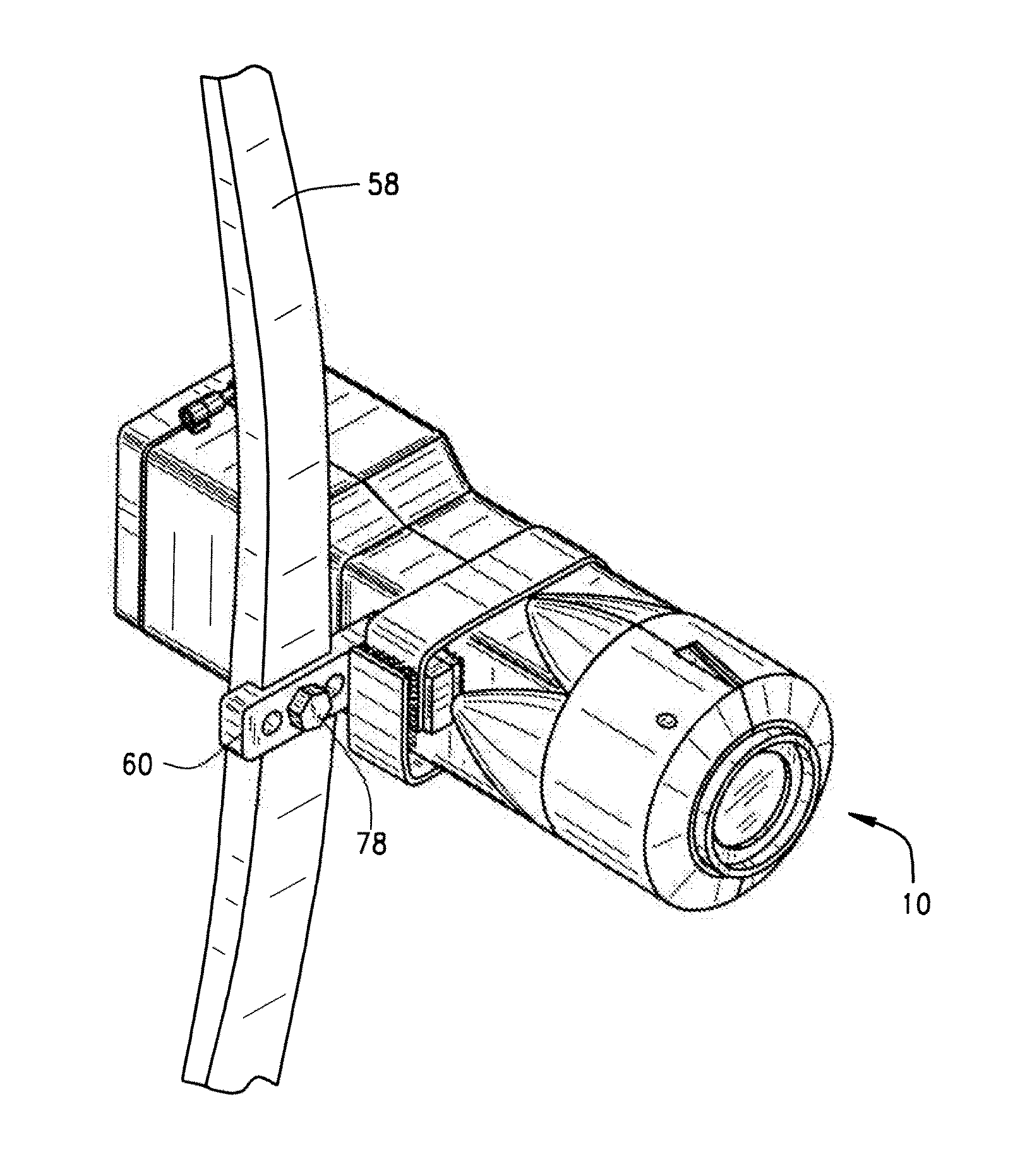 Vibration resistant camera for mounting to object