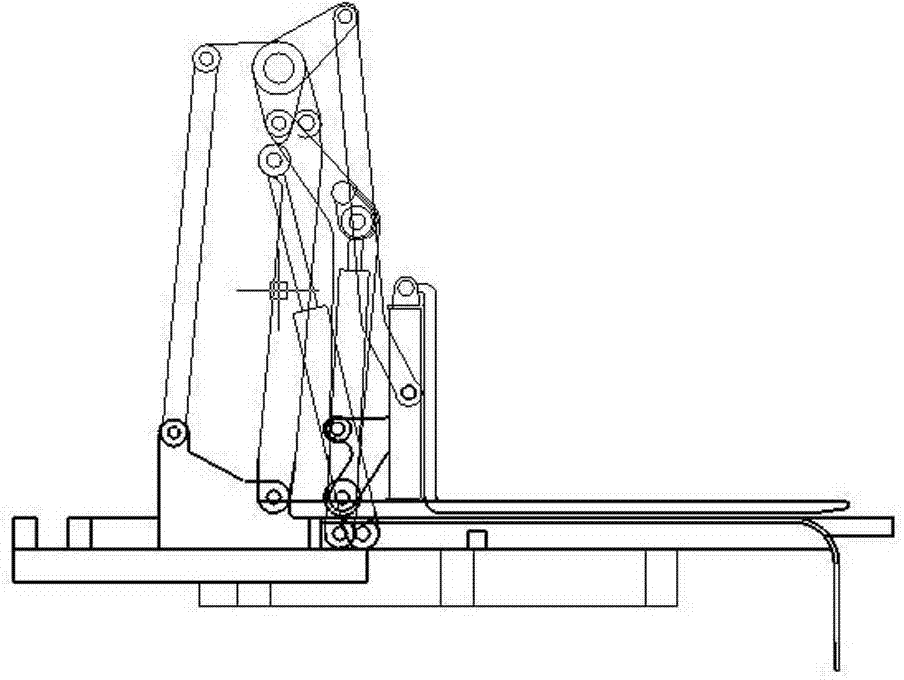 Self-loading operation mechanism of loading machine