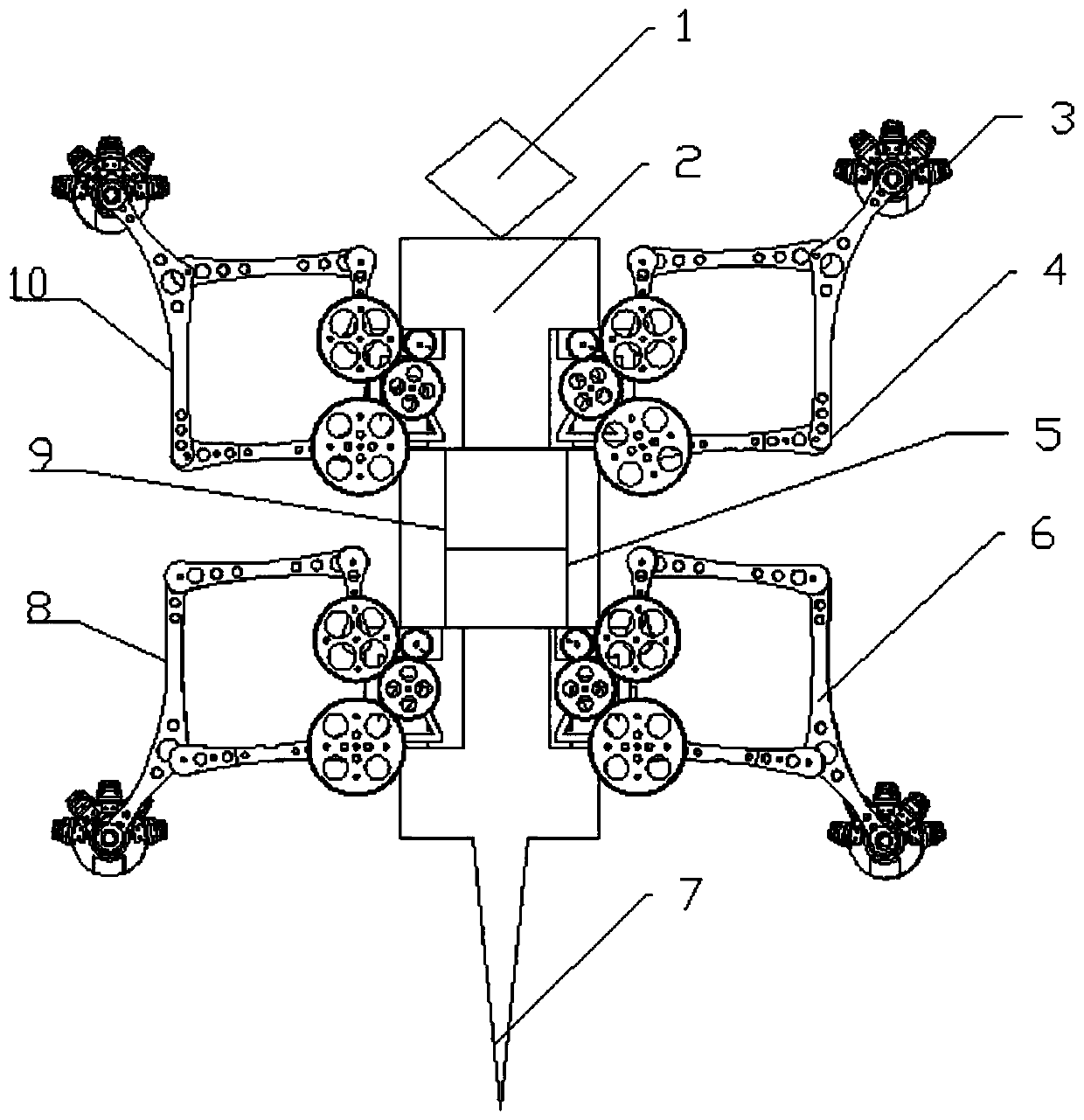 Biomimetic wall-climbing robot capable of adapting to multiple environments