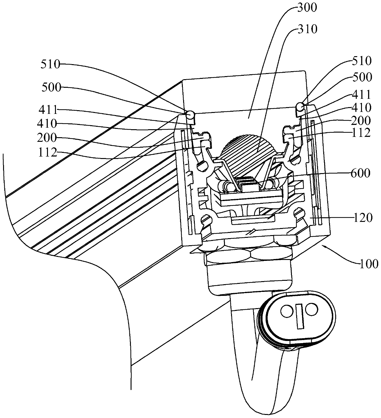 Lamp shell assembly and lamp