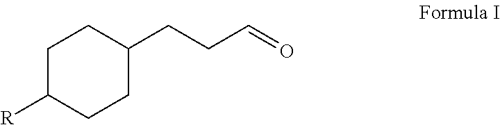 Novel 4-alkyl cyclohexanepropanal compounds and their use in perfume compositions