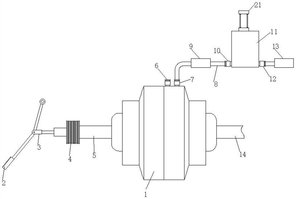 Novel electronic brake power assisting device