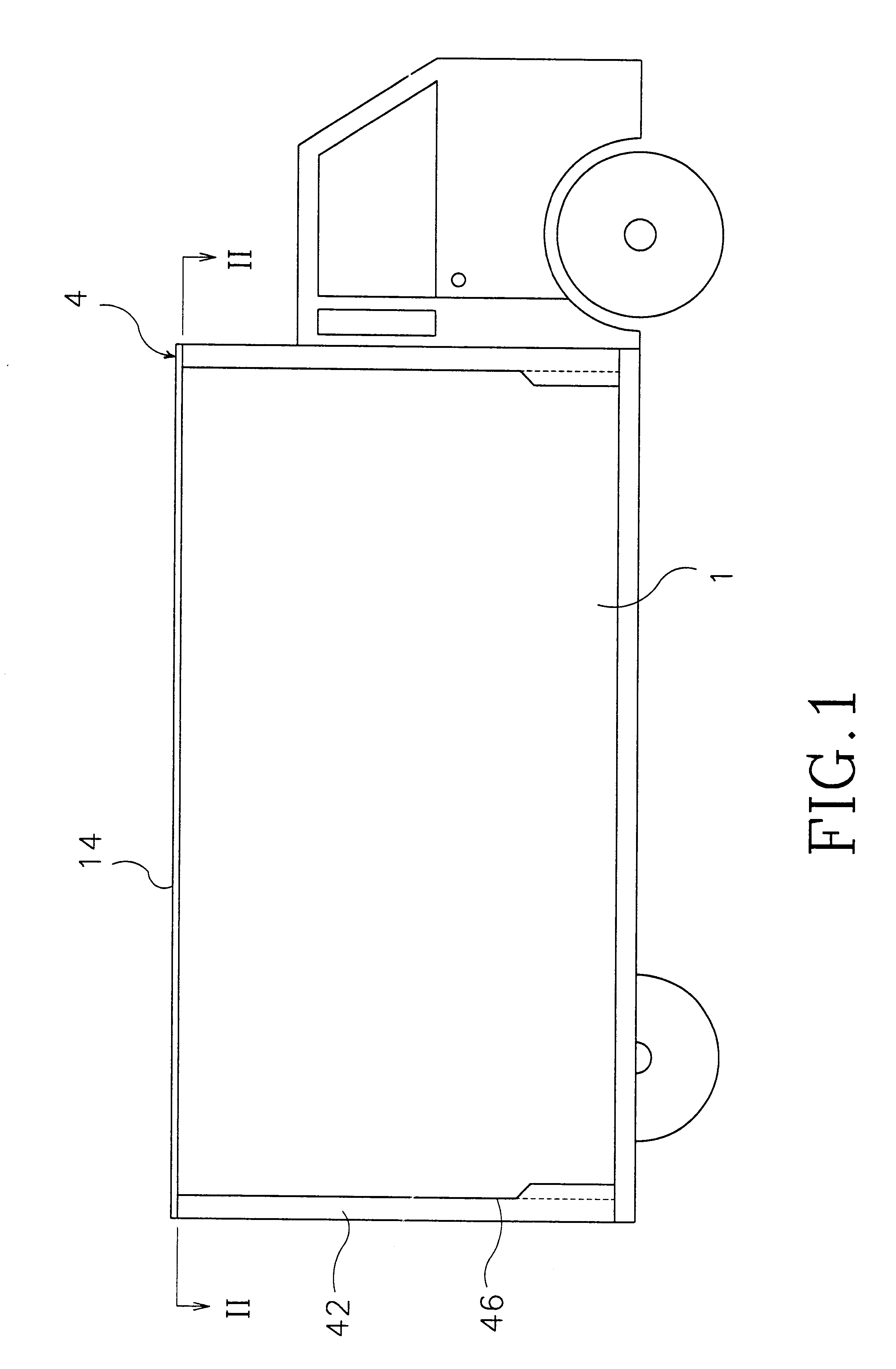 Access opening structure for a vehicle