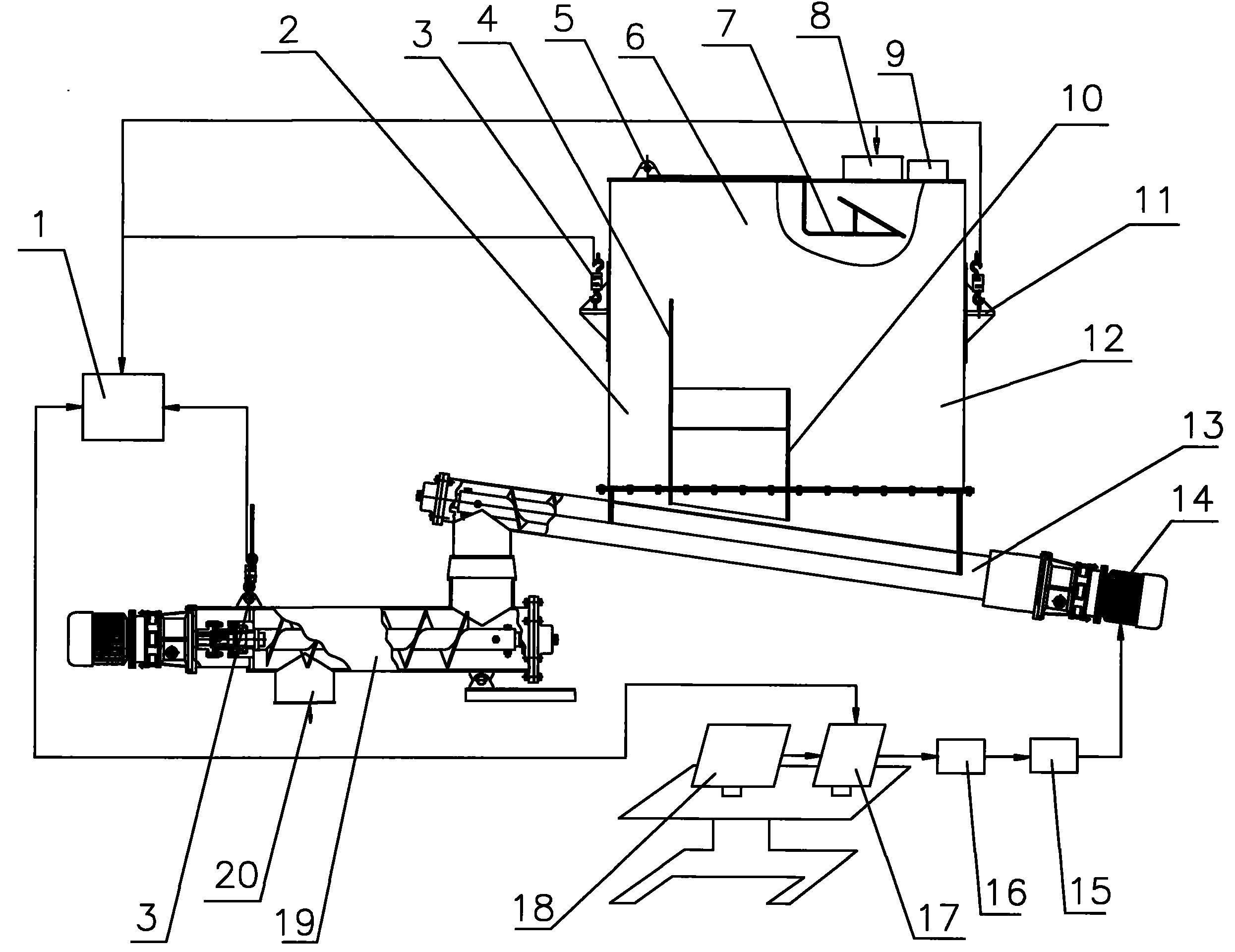 Cement supply online calibration system of stable soil plant mix equipment