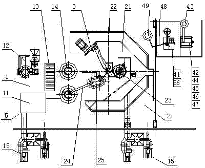 Magnesium, magnesium alloy and wastes thereof based production line for producing particle magnesium desulfurizing agent/particle magnesium alloy desulfurizing agent