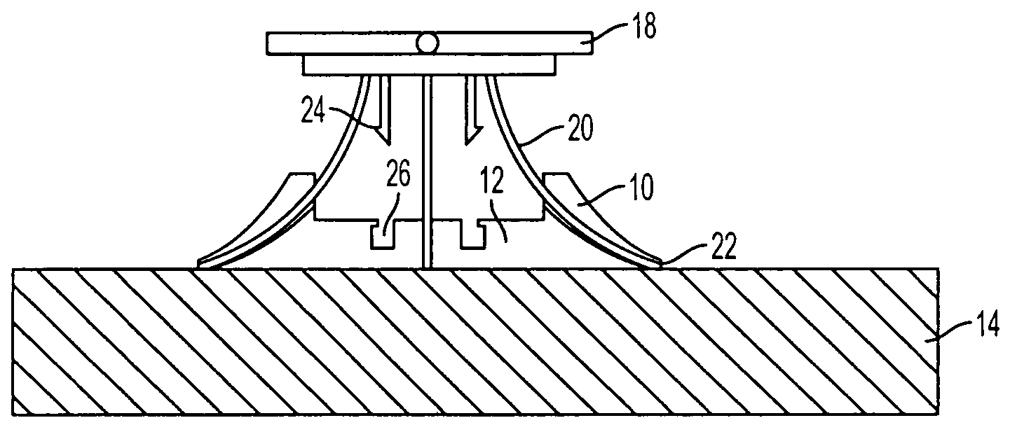 Device that attaches to a surface