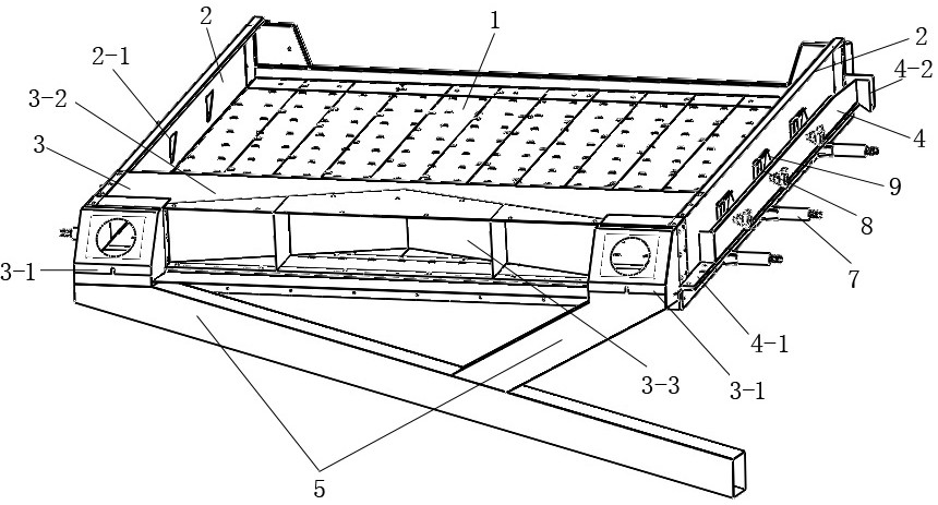 Specific gravity table for positive-pressure specific-gravity fine selecting machine