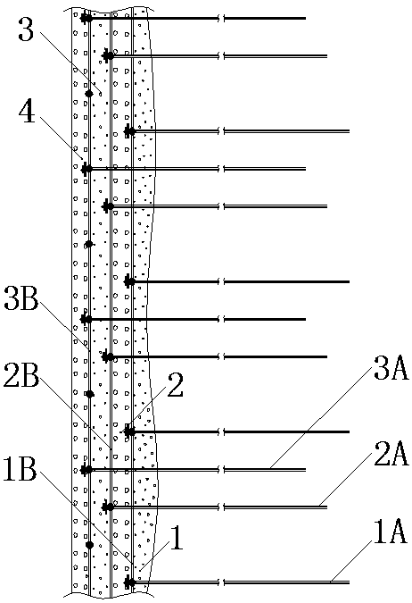 A flexible integral concrete spraying layer for roadway bolting and spraying support and its construction method