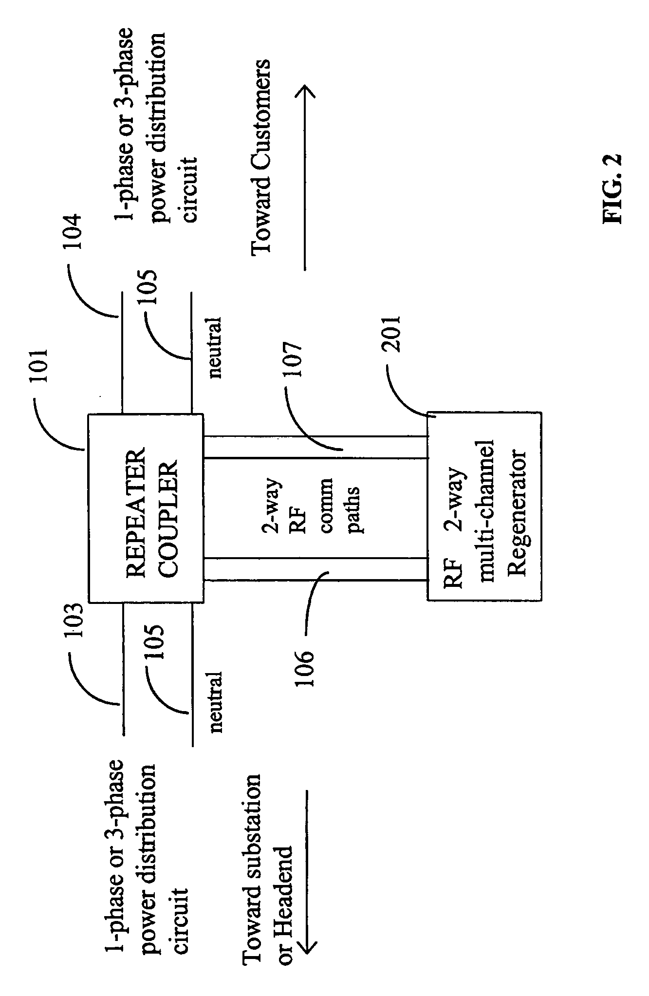 Apparatus, method and system for range extension of a data communication signal on a high voltage cable