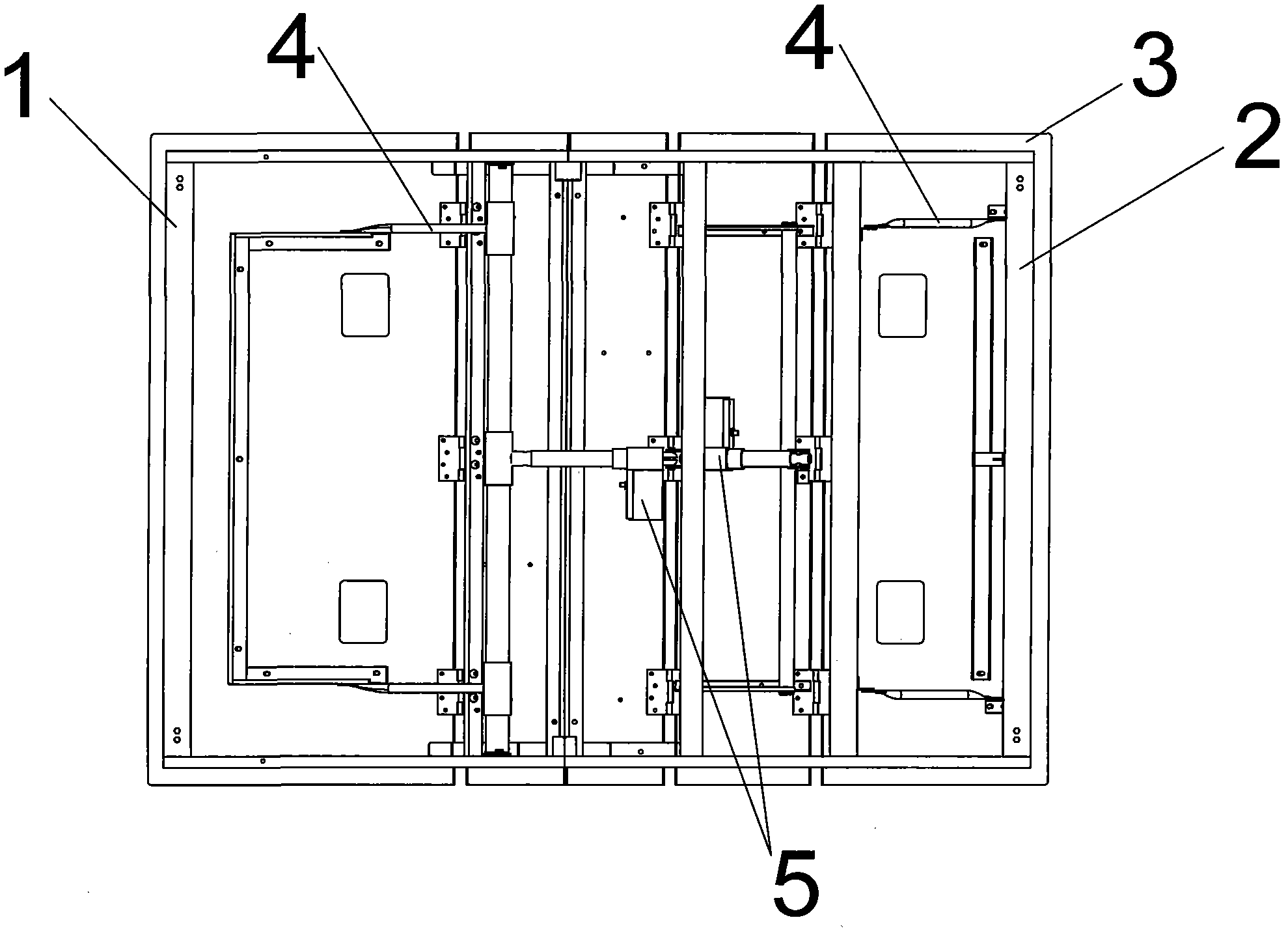 Separate electric bed adopting paired lock connecting structure