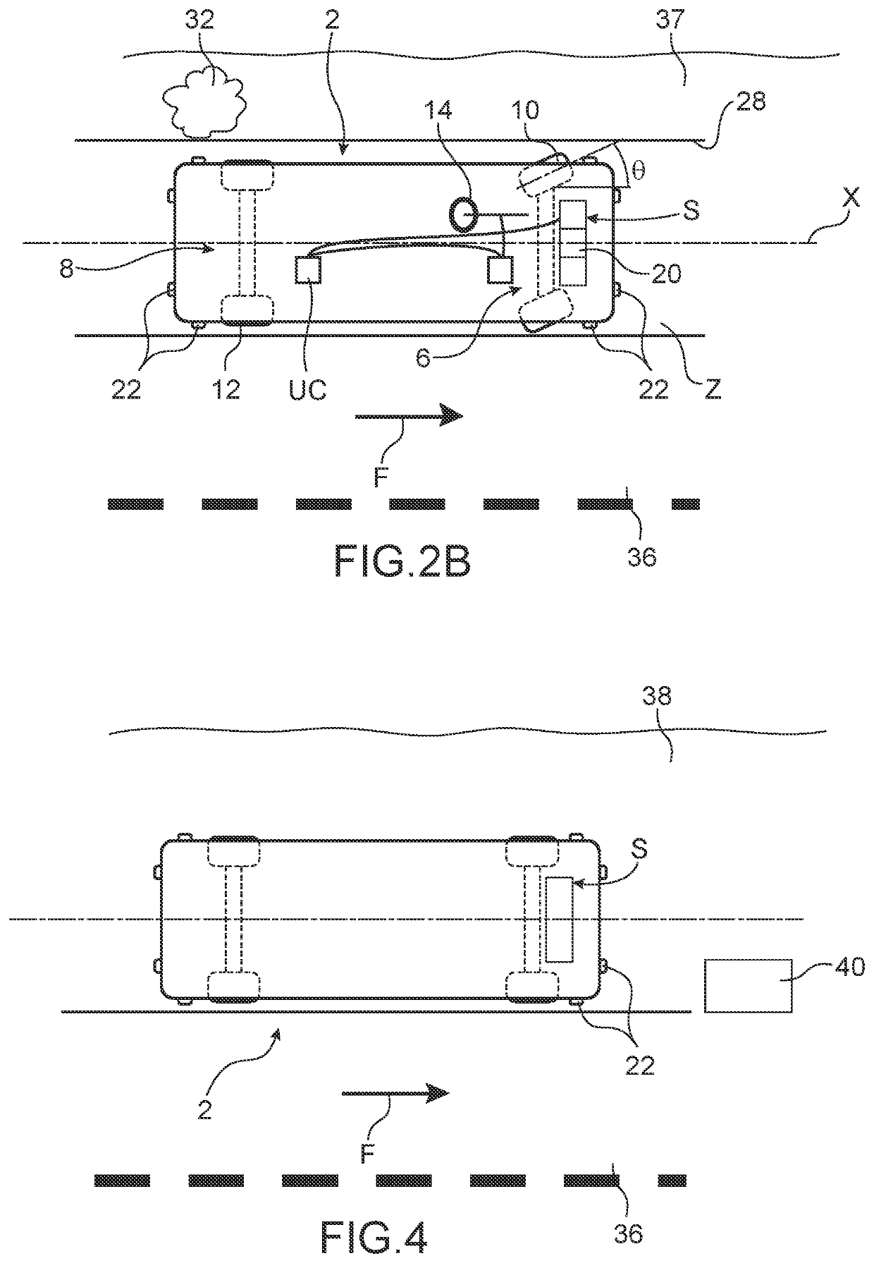 System for securing the parking of a motor vehicle