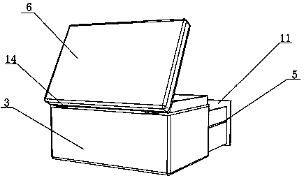 Buffering type storing box for manufacturing of sensor