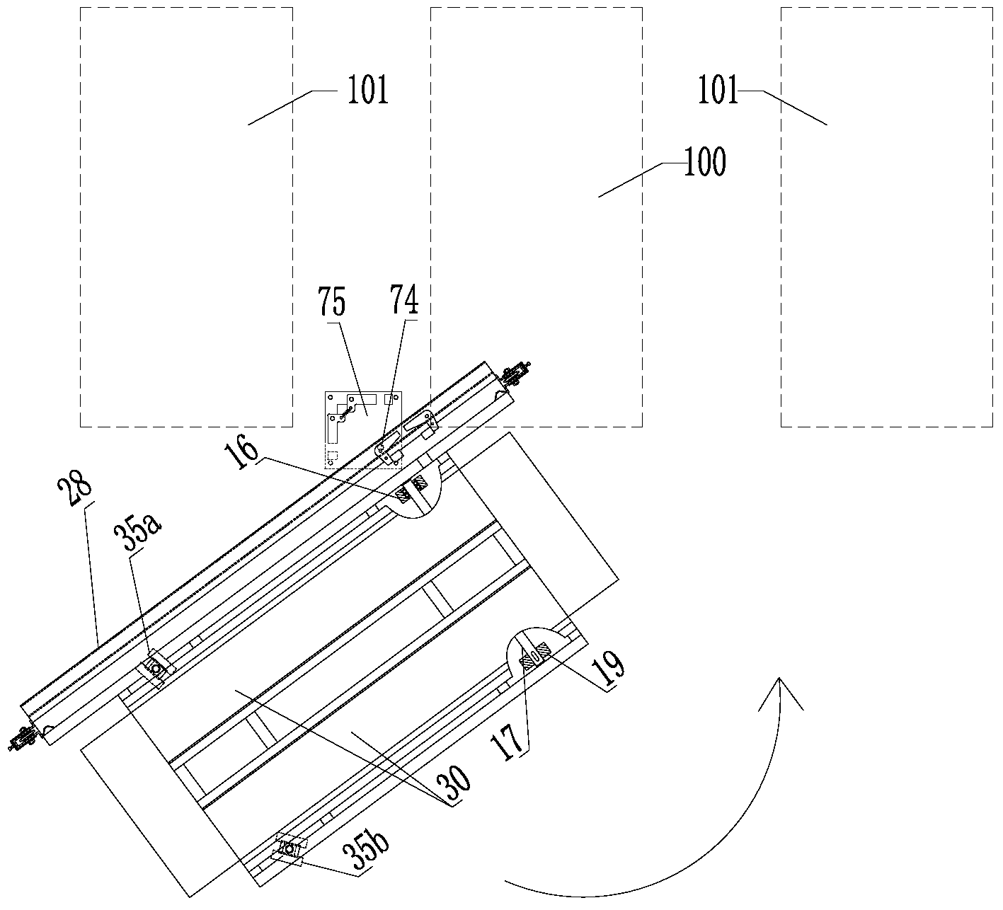 Parking system and method for taking vehicle