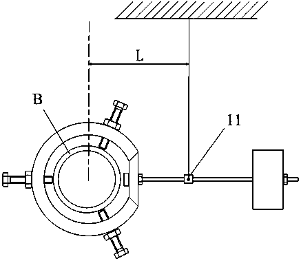 Device for measuring friction moment of rotating pair