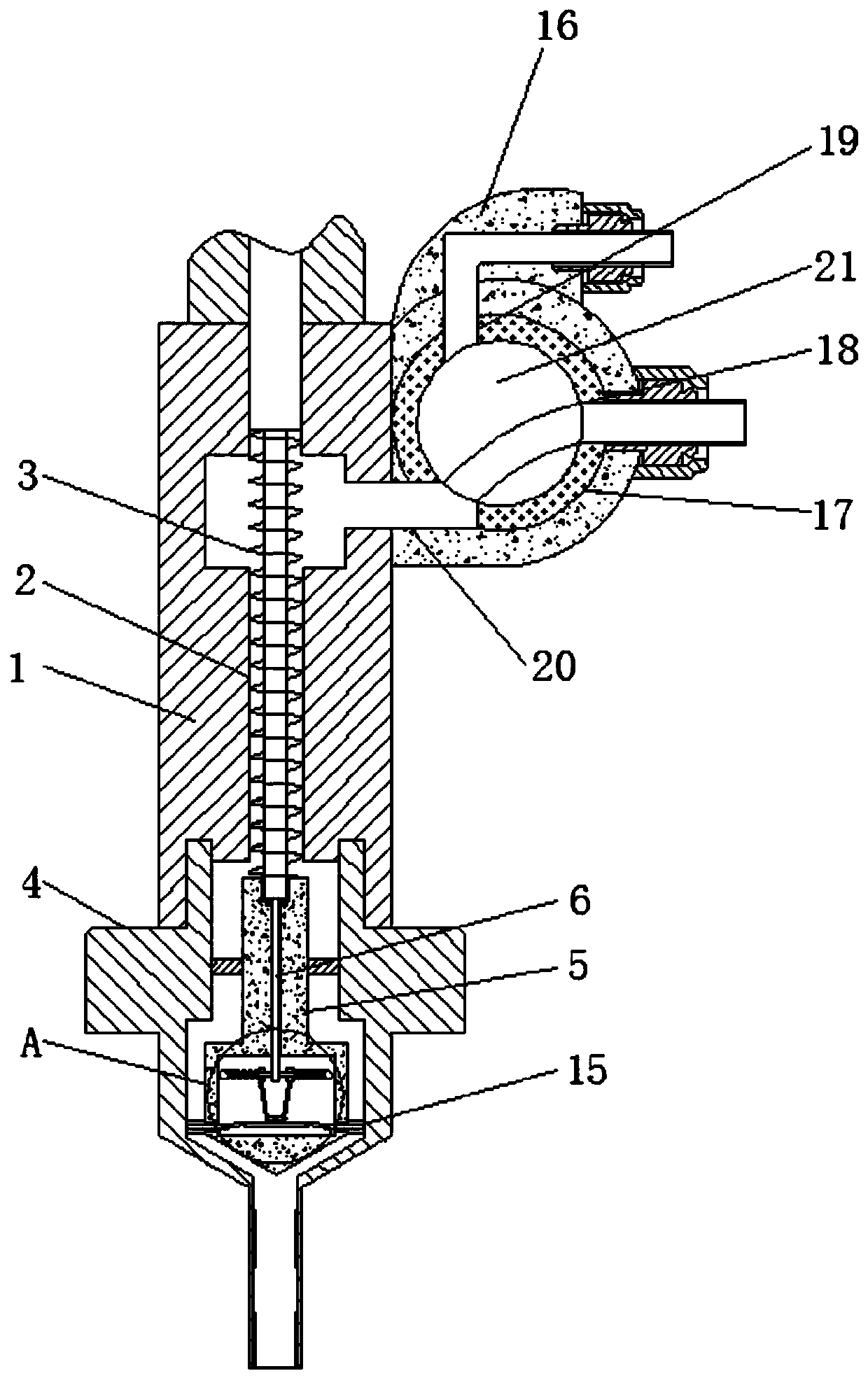 Filling device capable of preventing dripping phenomenon by utilizing centrifugal force principle