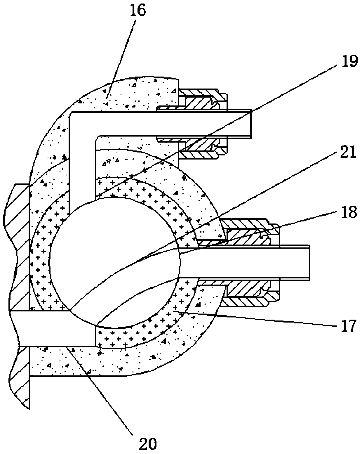 Filling device capable of preventing dripping phenomenon by utilizing centrifugal force principle