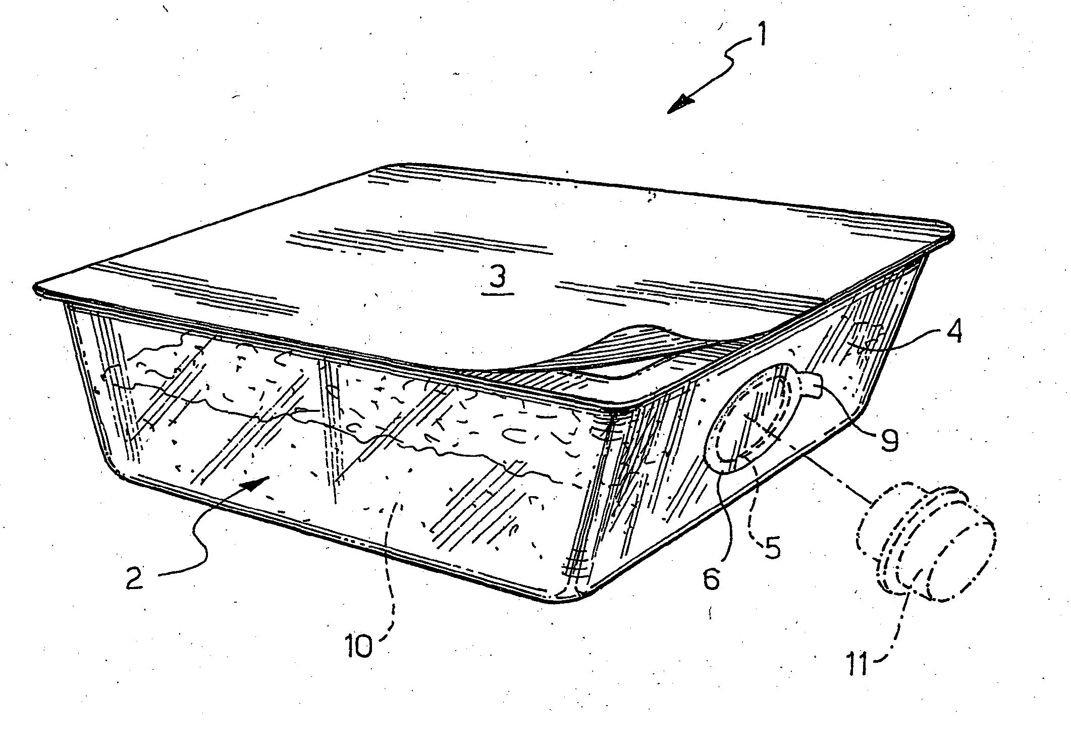 Dispenser for granular or powdered food products, for example grated cheese and similar loose food products , and corresponding manufacturing process